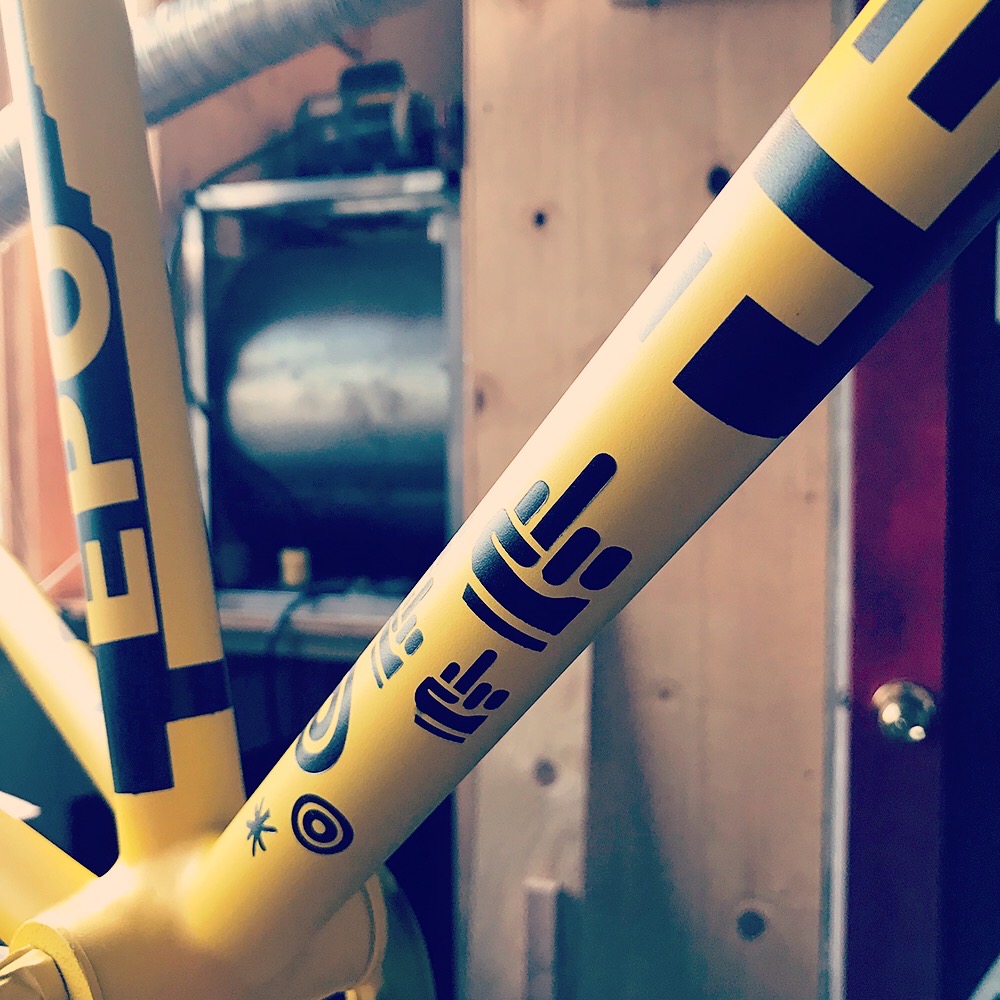 Frame building and painting a bicycle inspired by Lance Armstrong